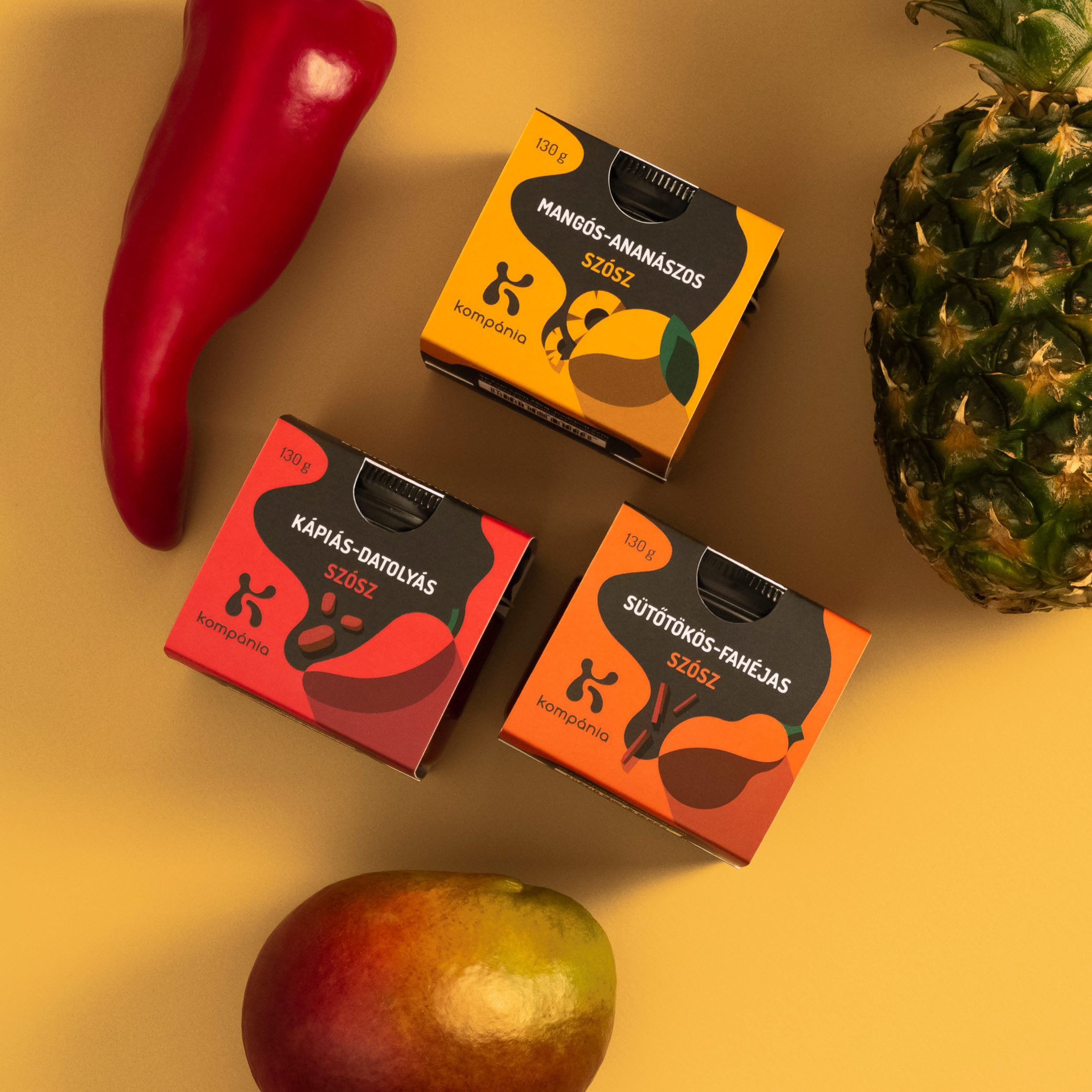 國際包裝設(shè)計分享｜KOMPáNIA SAUCES醬料包裝設(shè)計