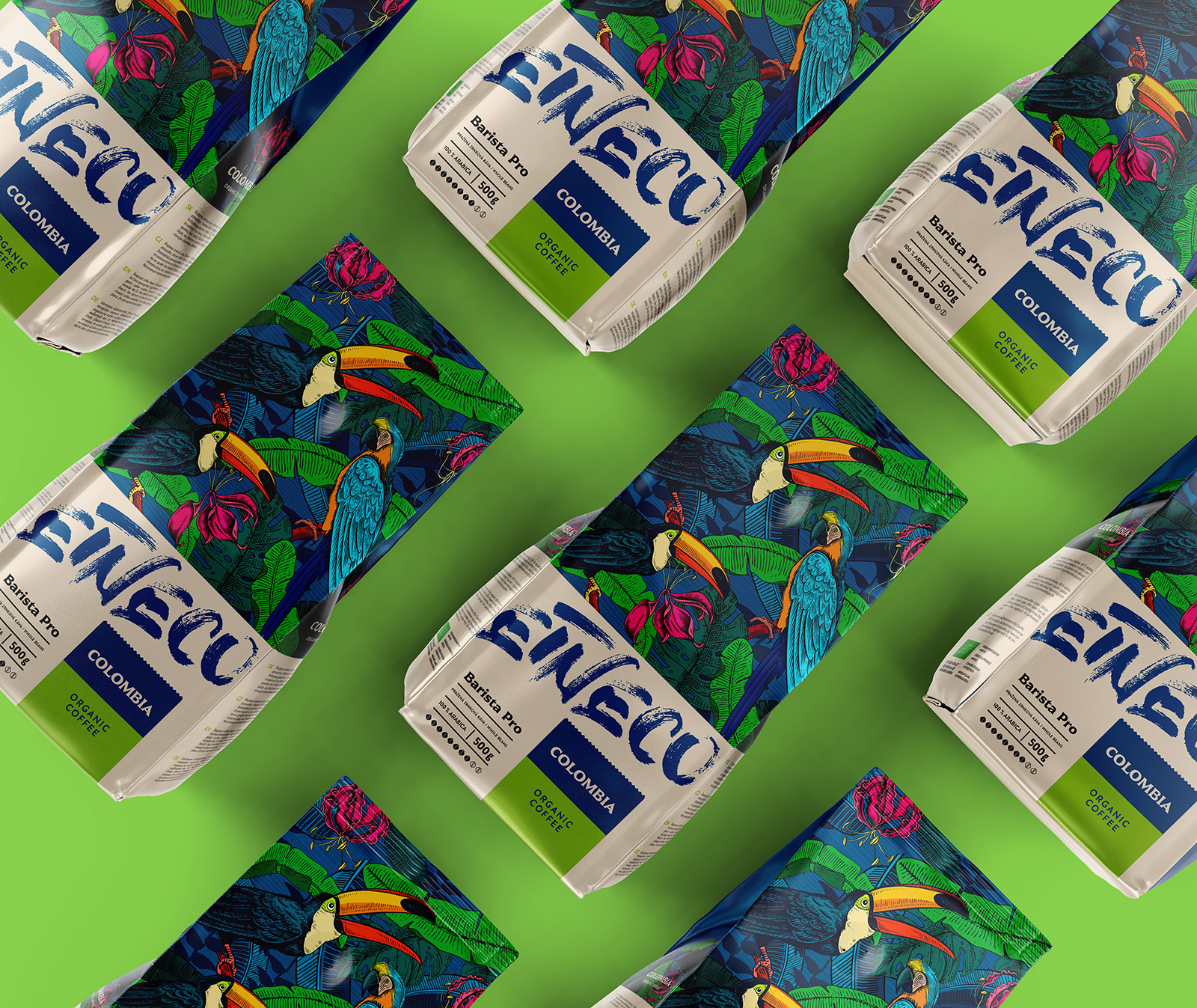 包裝設計欣賞｜Etneco Espresso生態(tài)有機咖啡包裝設計創(chuàng)意