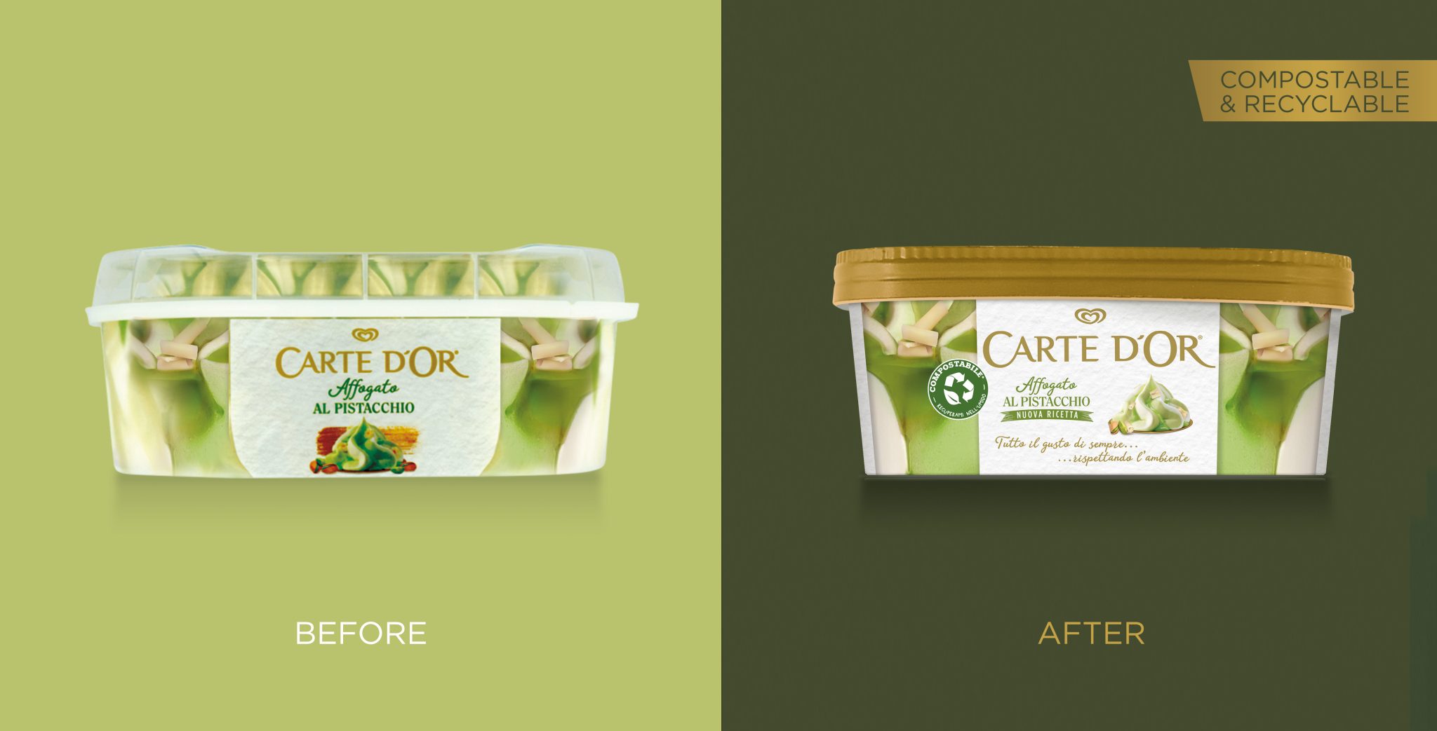 為更綠色的未來重新設(shè)計Carte D‘Or Affection冷飲包裝設(shè)計