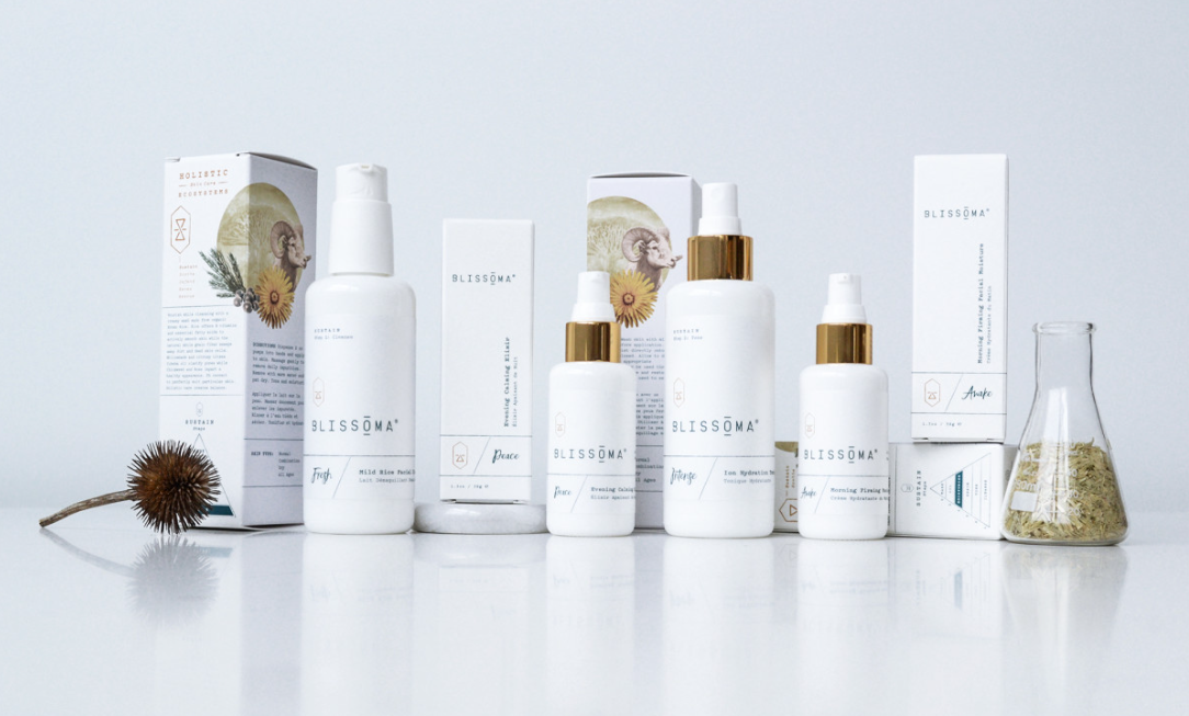 Blissoma護(hù)膚品牌包裝設(shè)計展示植物之美